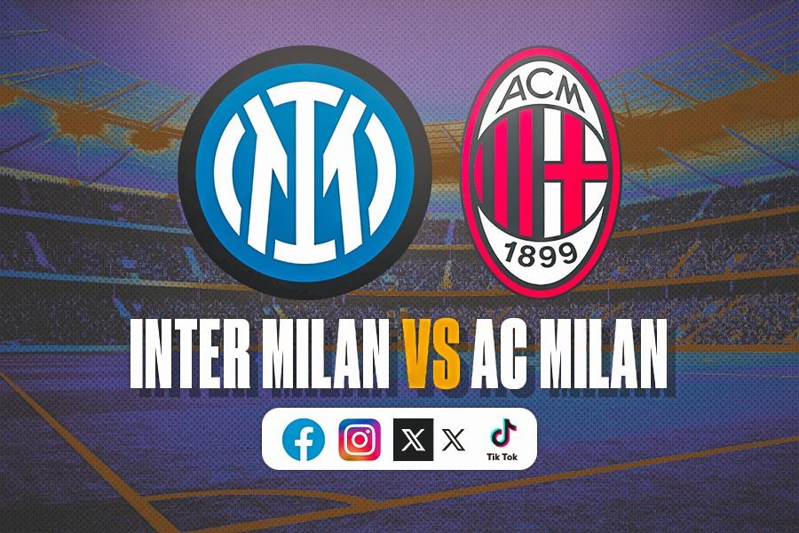 Inter Milan dan AC Milan juga bersaing sengit di media sosial. (Hendy AS/Skor.id).