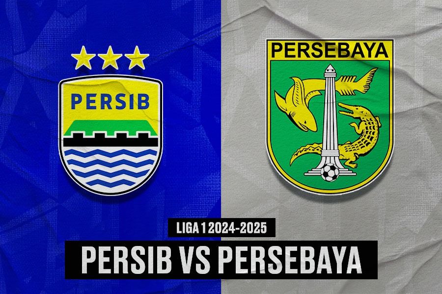 Cover Persib vs Persebaya.