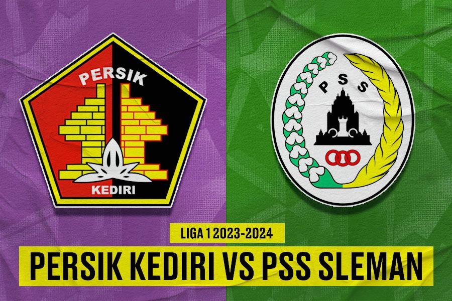 Persik Kediri vs PSS Sleman di laga pekan ke-33 Liga 1 2023-2024. (Yusuf/Skor.id)