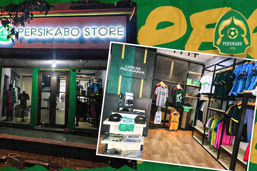 Persikabo Store resmi dibuka di Kabupaten Bogor. Dede Mauladi - Skor.id