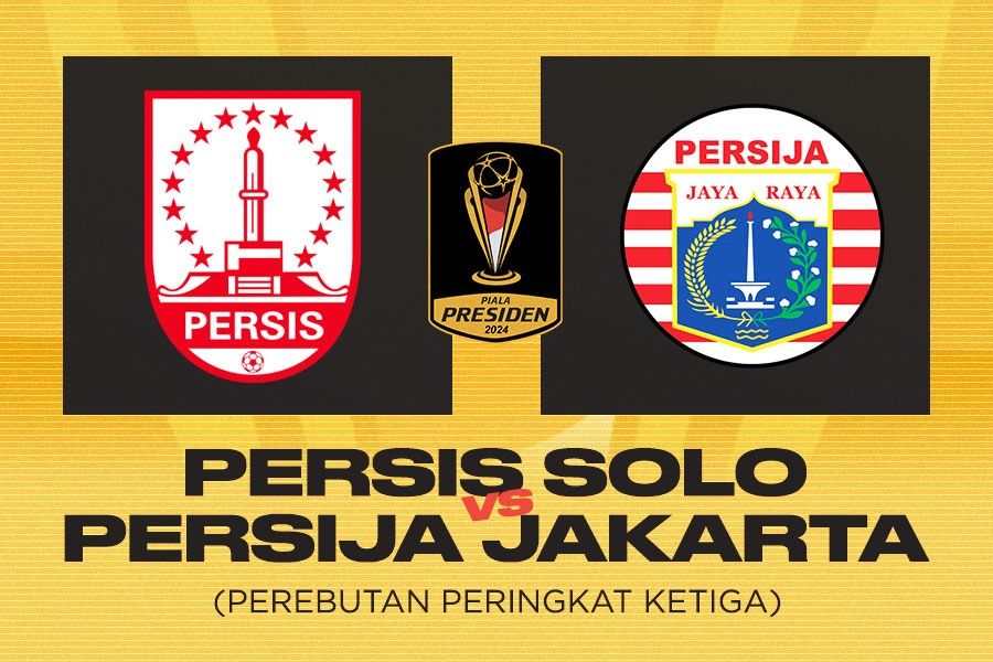 Persis Solo vs Persija Jakarta di perebutan peringkat ketiga Piala Presiden 2024 pada 3 Agustus 2024.