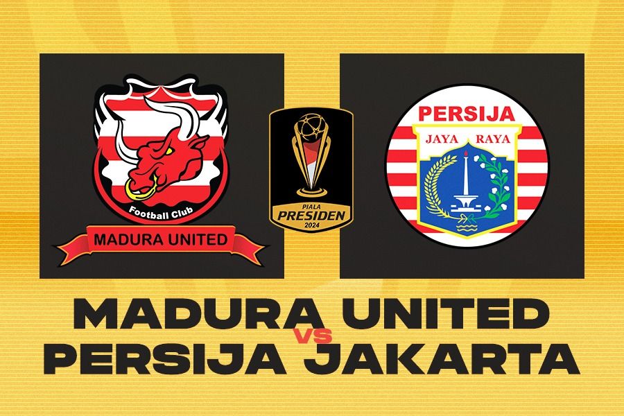 Madura United vs Persija Jakarta di Grup B Piala Presiden 2024 pada 21 Juli 2024. (Rahmat Ari Hidayat/Skor.id)