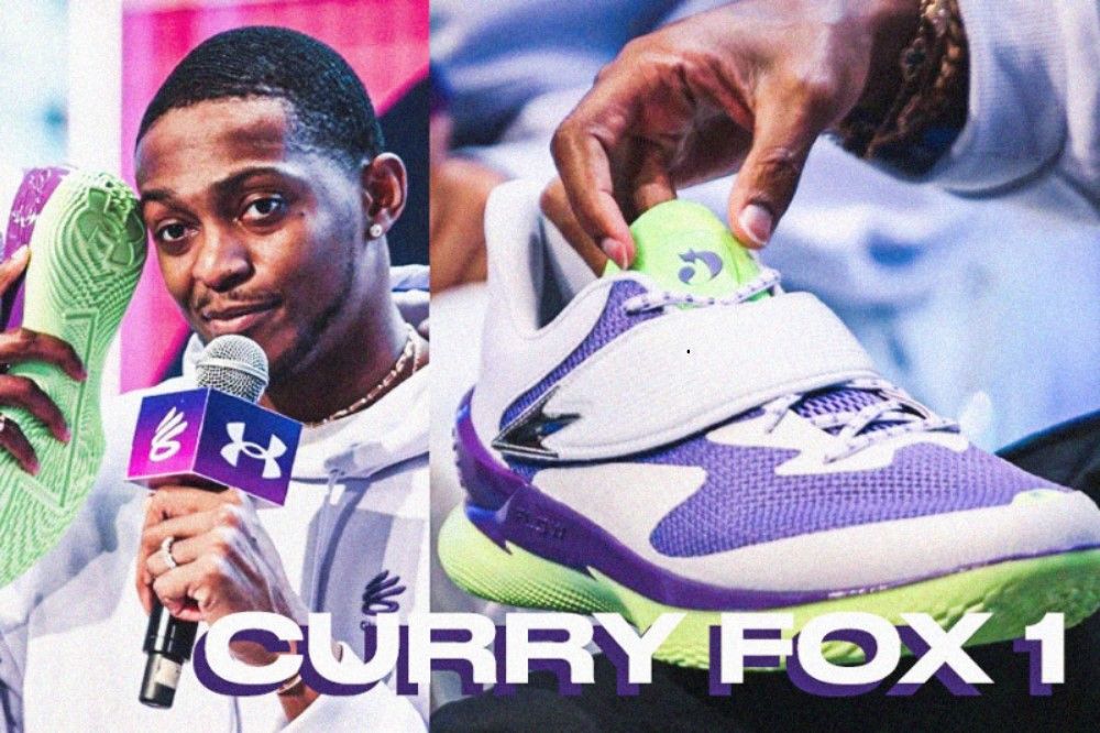 Point guard Sacramento Kings De'Aaron Fox akan segera memiliki sepatu khas dari Curry Brand, Curry Fox 1. (Hendy AS/Skor.id)