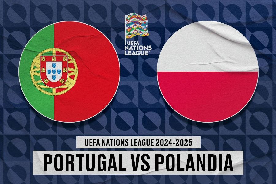 Laga UEFA Nations League 2024-2025, Portugal vs Polandia. (Yusuf/Skor.id).