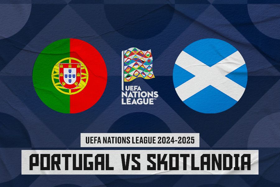 Portugal vs Skotlandia. (Jovi Arnanda/Skor.id).