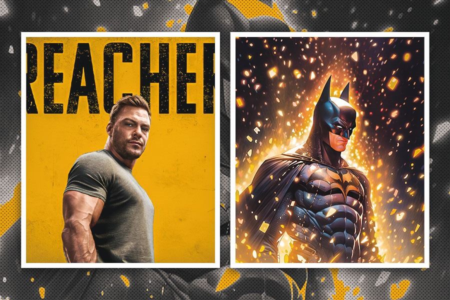 Postur dan bentuk tubuh aktor serial Reacher Alan Ritchson dinilai pas untuk memainkan karakter Batman di DCU. (Hendy AS/Skor.id)