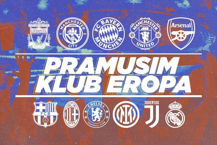 Update Jadwal dan Hasil Pramusim Klub Besar Eropa 2023-2024