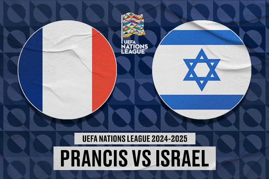 Laga Prancis vs Israel di UEFA Nations League 2024-2025 akan digelar pada Jumat (15/11/2024) pukul 02.45 WIB. (Yusuf/Skor.id).