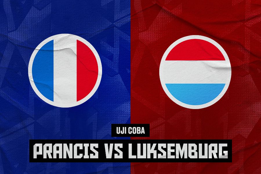 Laga uji coba Prancis vs Luksemburg. (Jovi Arnanda/Skor.id).