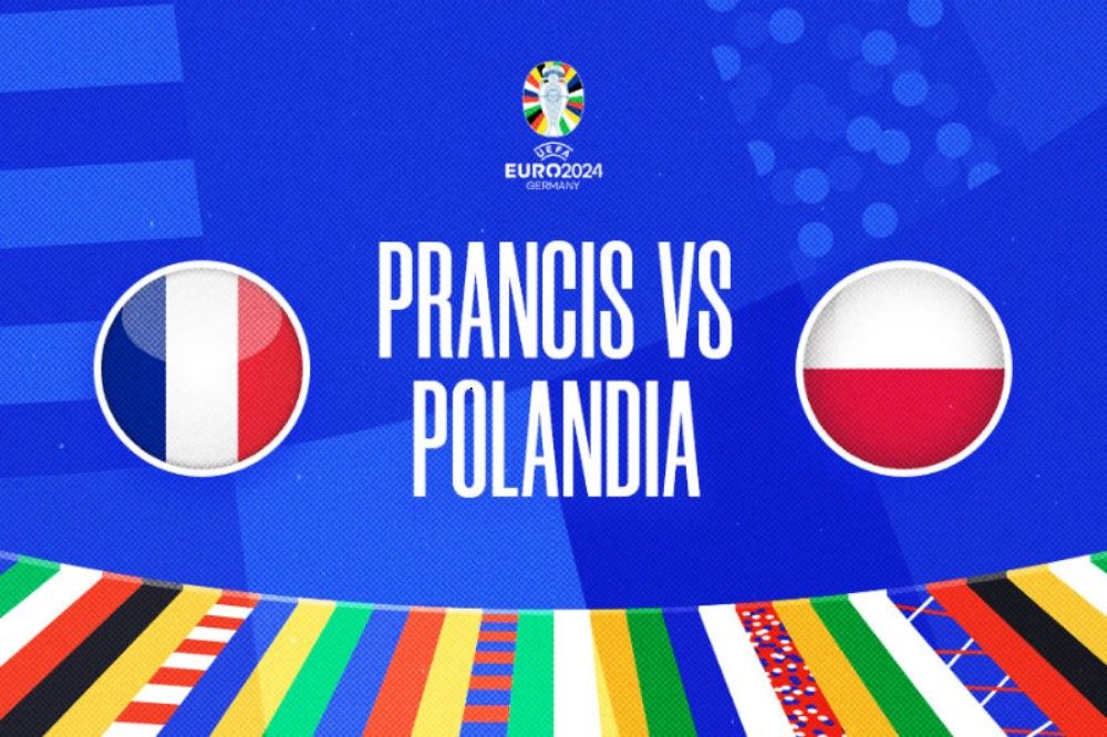 Laga Prancis vs Polandia di Euro 2024. (Hendy Andika/Skor.id).