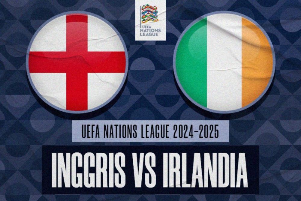 Prediksi dan link live streaming Inggris vs Irlandia di UEFA Nations League 2024-2025. (Hendy Andika/Skor.id).