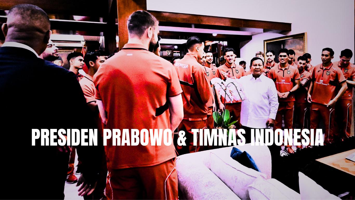 Presiden Prabowo memberi sambutan khusus untuk Timnas Indonesia. (Cahyo - Biro Pers Sekretariat Presiden)