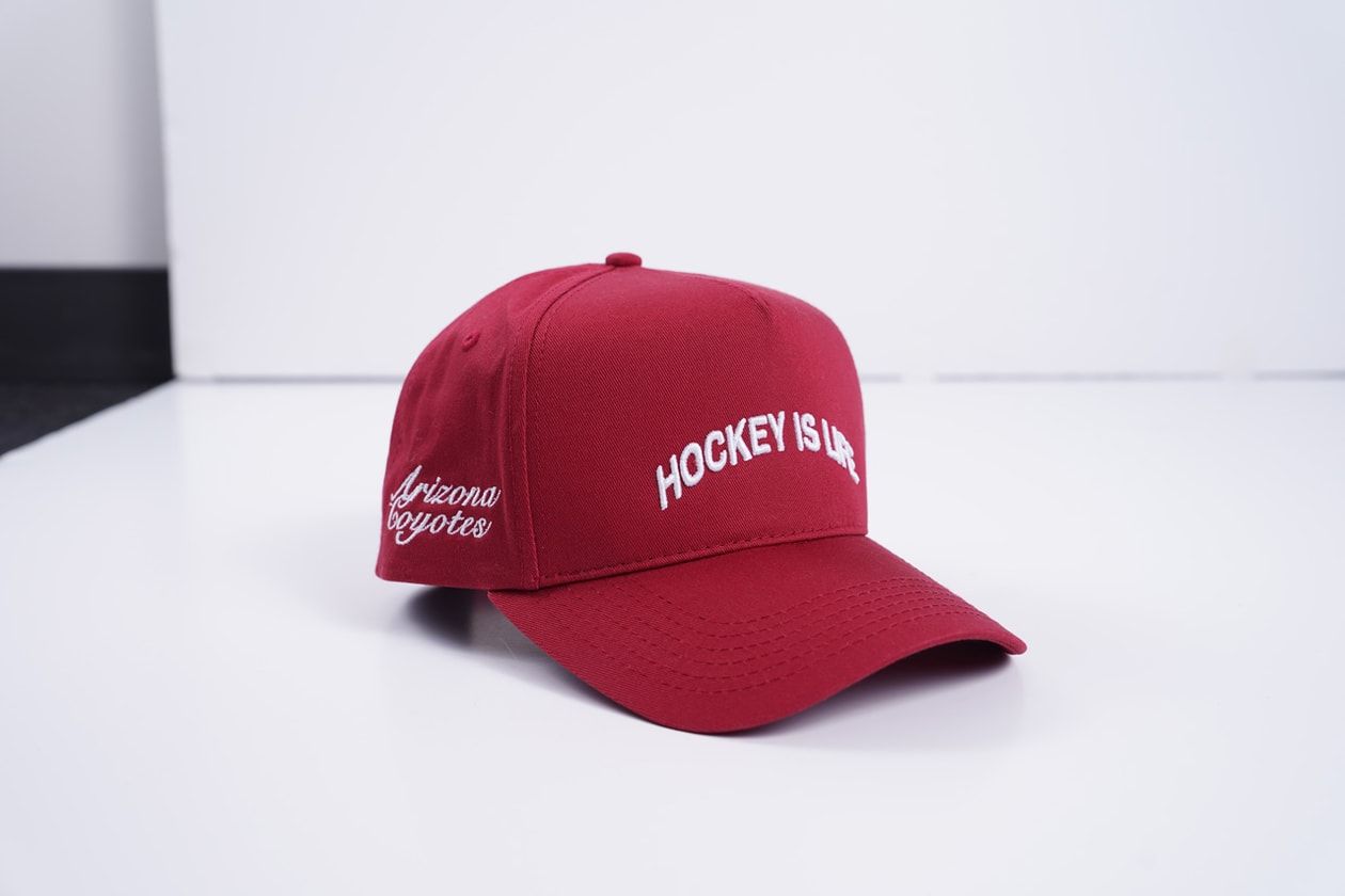 Produk topi kolaborasi Arizona Coyotes x Baeur dari Doni Nahmias (Dok. Bauer).