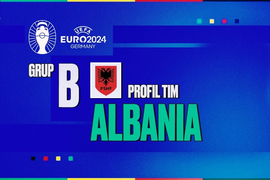Profil tim Albania di Grup B Euro 2024 (Piala Eropa 2024). (Rahmat Ari Hidayat/Skor.id).