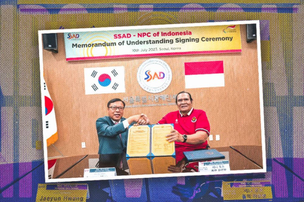 Prosesi penandatanganan MoU antara SSAD Korea Selatan dan NPC Indonesia (Hendy AS/Skor.id).