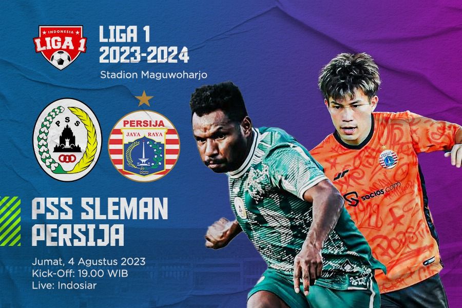 PSS sleman vs Persija pada lanjutan laga Liga 1 2023-2024. (Dede Mauladi/Skor.id)