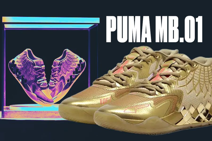 Puma akan merilis MB.01 Golden Child dari koleksi Rare Reserve milik superstar NBA LaMelo Ball. (M. Yusuf/Skor.id)