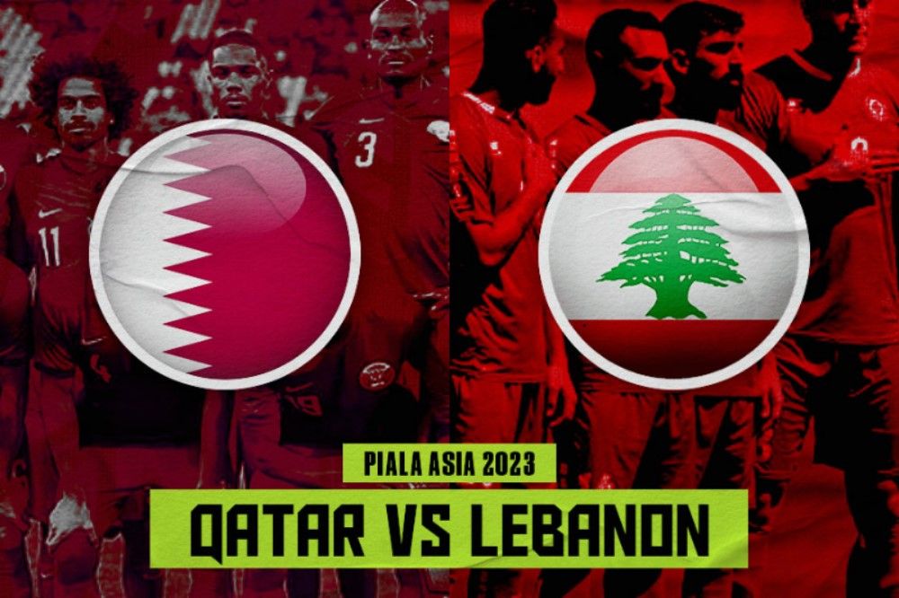 Pertandingan pembuka Piala Asia 2023, mempertemukan Qatar vs Lebanon, di Stadion Lusail, Jumat (12/1/2024) malam WIB. (Hendy Andika/Skor.id).
