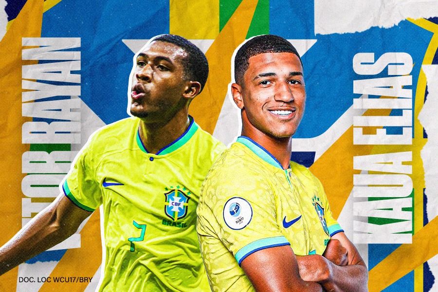 Menanti Aksi Rayan dan Kaua Elias, Bintang Brasil di Piala Dunia U-17 2023