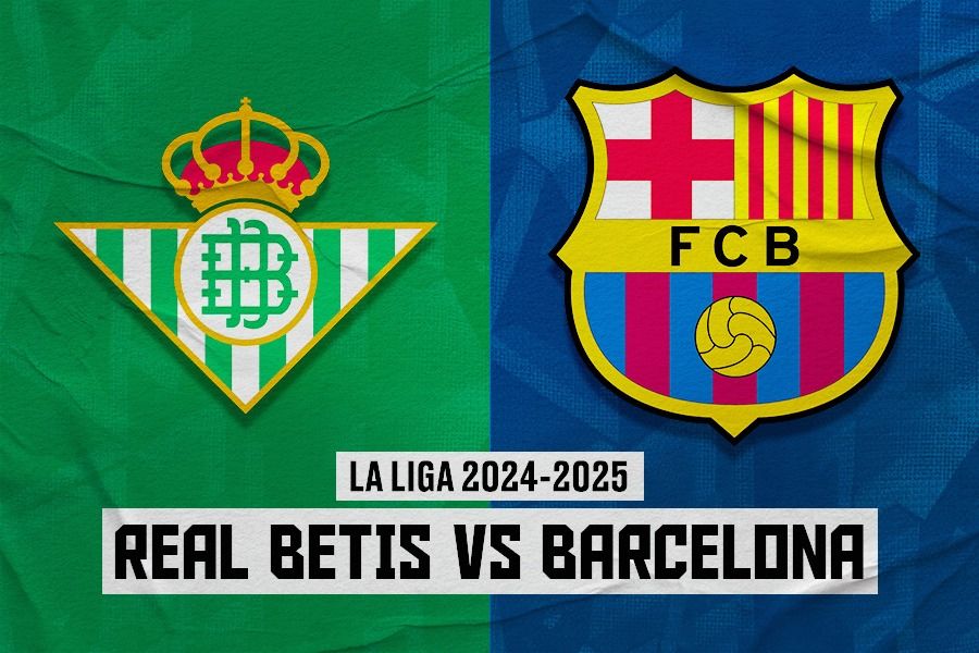 Real Betis vs Barcelona di La Liga 2024-2025. (Dede Sopatal Mauladi/Skor.id).