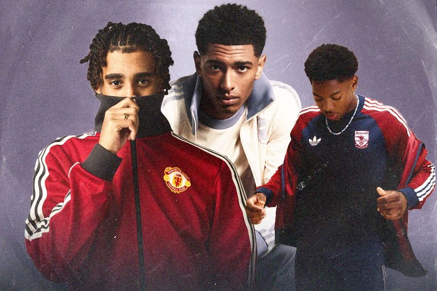 Adidas Football merilis koleksi Adicolor untuk Manchester United, Real Madrid, dan Arsenal. (M. Yusuf/Skor.id)