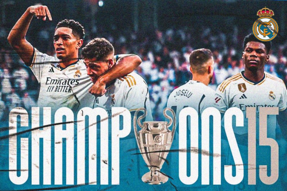 Real Madrid menjadi juara Liag Champions musim 2023-2024 setelah mengalahkan Borussia Dortmund di final. (Hendy Andika/Skor.id)