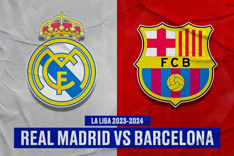 Laga El Clasico, Real Madrid vs Barcelona di La Liga 2023-2024. (Yusuf/Skor.id).