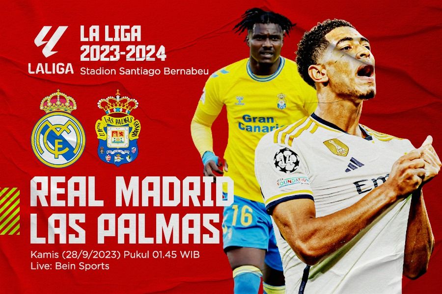 Pertandingan Liga Spanyol 2023-2024 mempertemukan Real Madrid vs Las Palmas. (Rahmat Ari Hidayat/Skor.id).