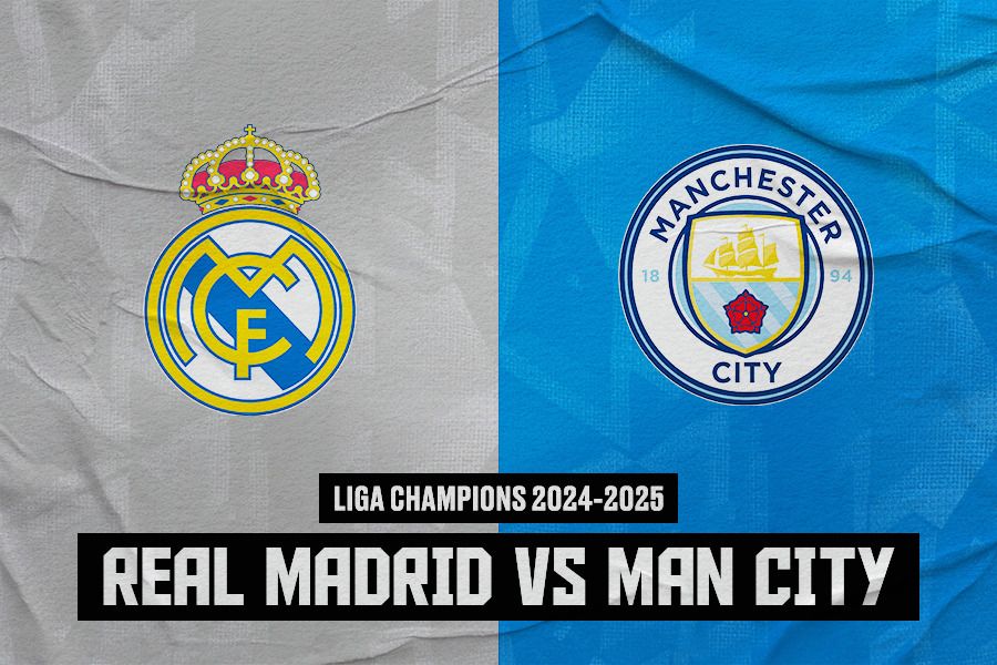 Laga Real Madrid vs Manchester City di Liga Champions 2024-2025 yang akan digelar pada Kamis (20/2/2025) pukul 03.00 WIB. (Jovi Arnanda/Skor.id).