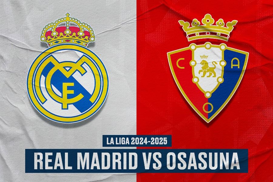 Laga Real Madrid vs Osasuna di La Liga 2024-2025. (Yusuf/Skor.id).