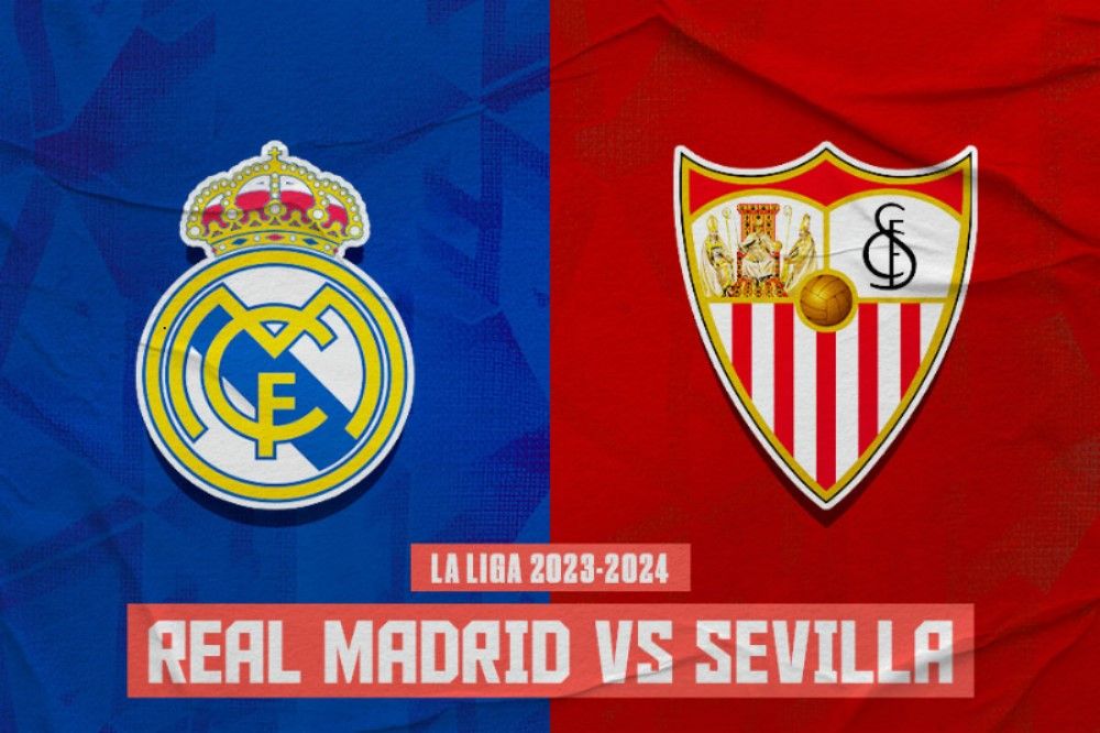 Laga Real Madrid vs Sevilla di La Liga (Liga Spanyol) 2023-2024. (Hendy Andika/Skor.id).