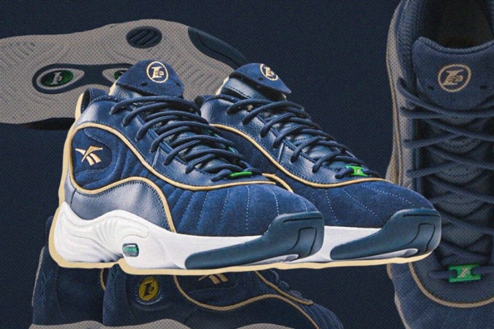 Sepatu yang pernah dipakai bintang NBA Allen Iverson, Reebok Answer III, akan dirilis ulang dengan jalur warna versi Vector Navy pada awal Januari 2025. (Hendy AS/Skor.id)