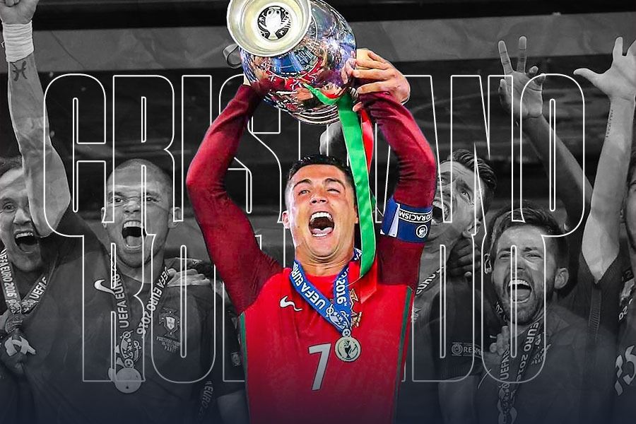 Cristiano Ronaldo punya sederet rekor di Piala Eropa (Euro) bersama Timnas Portugal. (Yusuf/Skor.id).