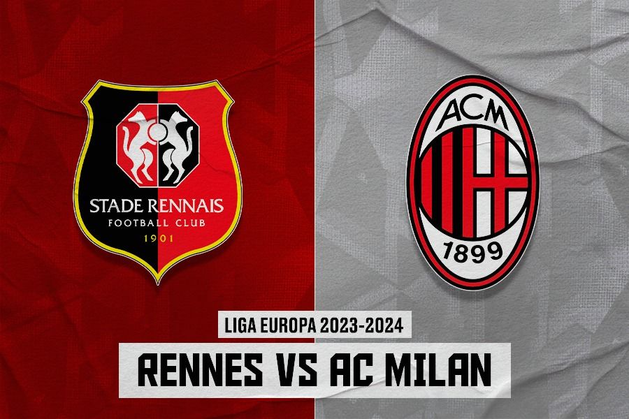 Rennes vs AC Milan di Liga Europa 2023-2024. (Rahmat Ari Hidayat/Skor.id).