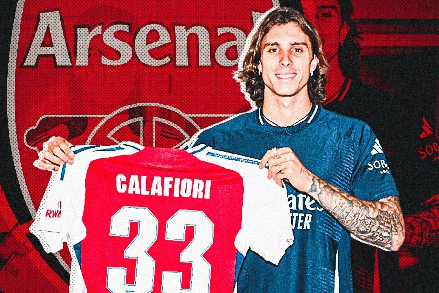 Riccardo Calafiori, bek baru Arsenal. (Hendy Andika/Skor.id).