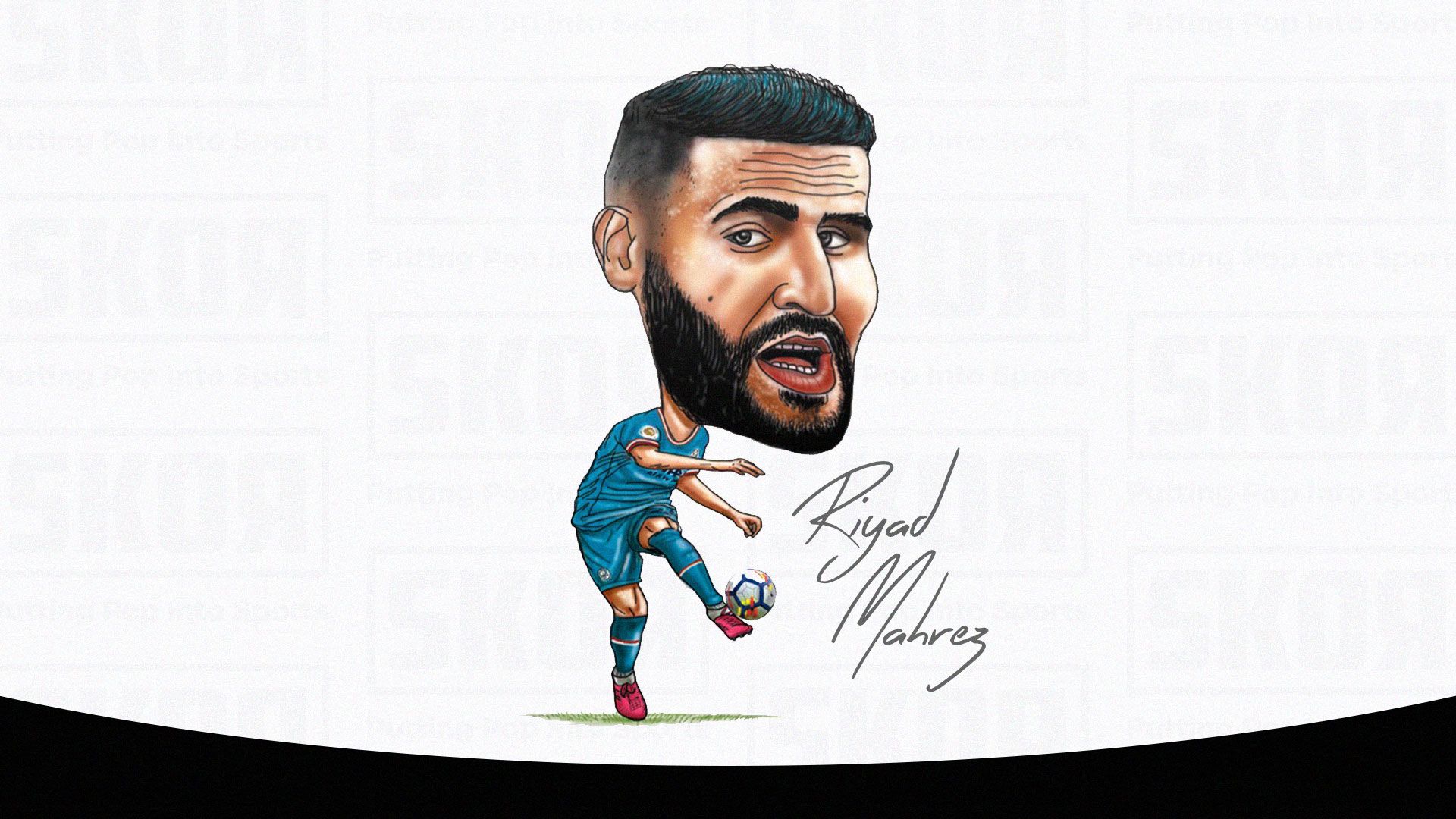 Riyad Mahrez, pemain Manchester City. (Skor.id)