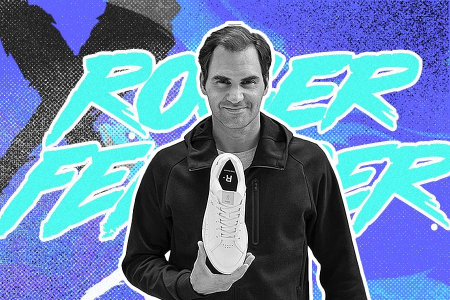 Berkat sang istri Mirka, Roger Federer tertarik berinvestasi pada merek sepatu asal Swiss, On, pada 2019. (Deni Sulaeman/Skor.id) 