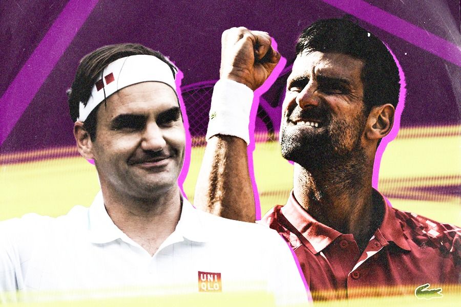 Roger Federer dan Novak Djokovic