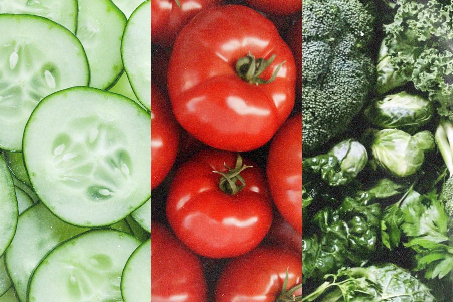Mentimun, tomat, dan sayuran berwarna hijau membuat Anda tetap terhidrasi dan fit pada musim panas. (Jovi Arnanda/Skor.id)