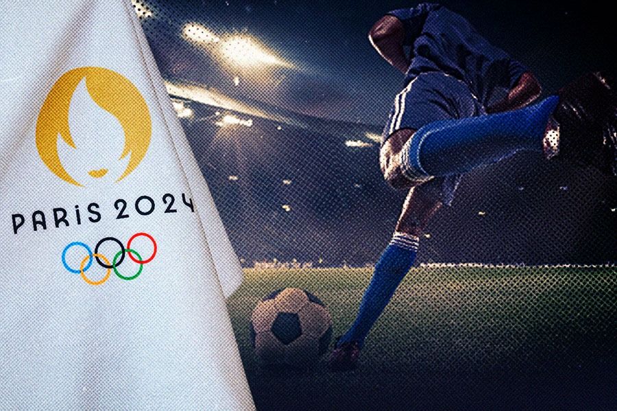 Pertandingan sepak bola Olimpiade Paris 2024. (Yusuf/Skor.id).