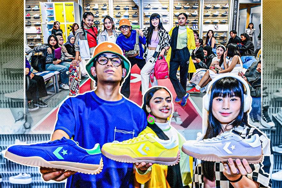 Sepatu Converse Run Star Trainer hadir di Indonesia dengan berbagai pilihan warna (Dede Sopatal Mauladi/Skor.id).