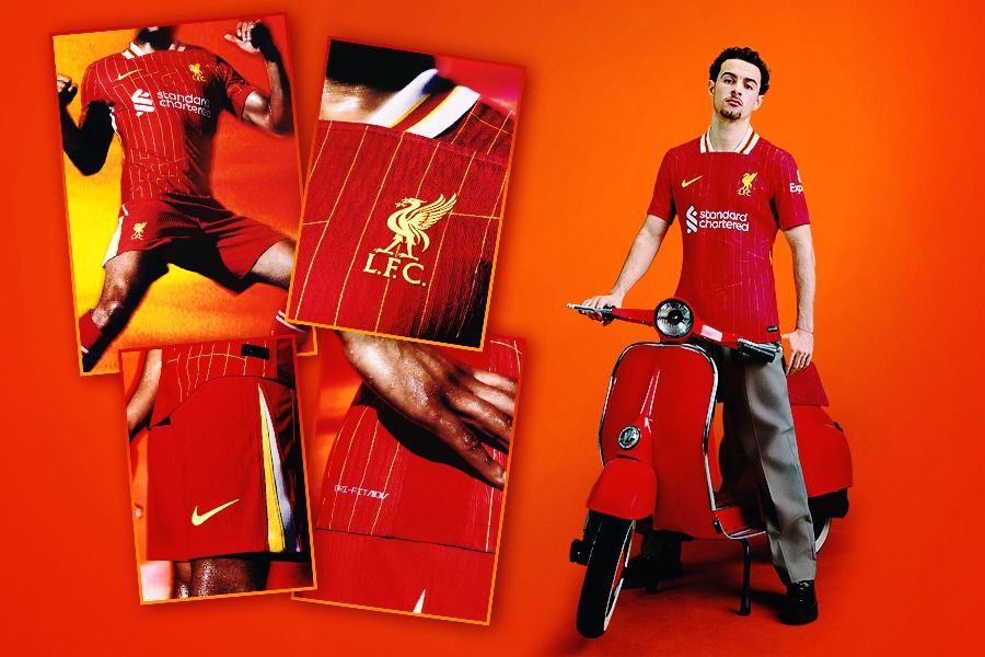 Seragam baru Liverpool untuk musim 2023-2024 dari Nike. (Rahmat Ari Hidayat/Skor.id)