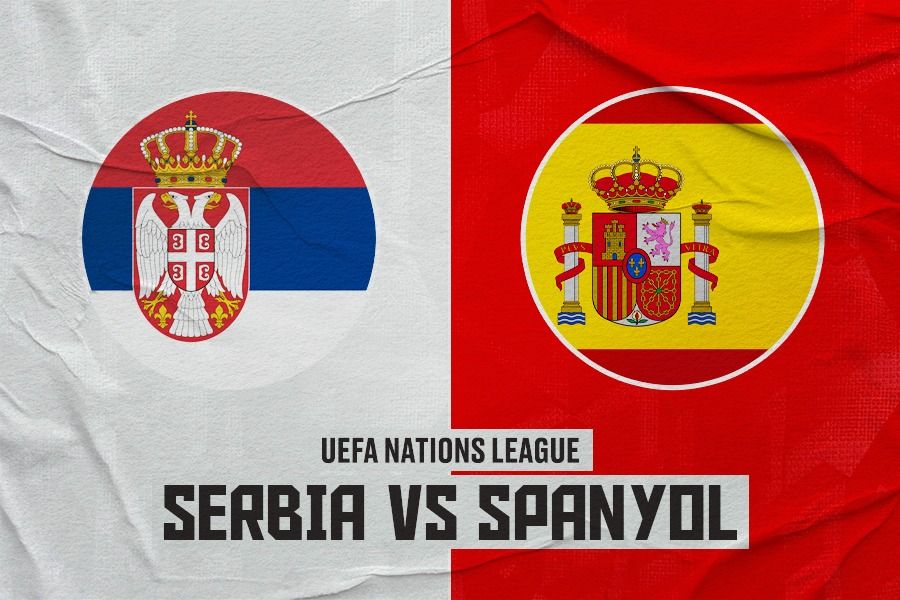 Serbia vs Spanyol di UEFA Nations League 2024-2025. (Rahmat Ari Hidayat/Skor.id).