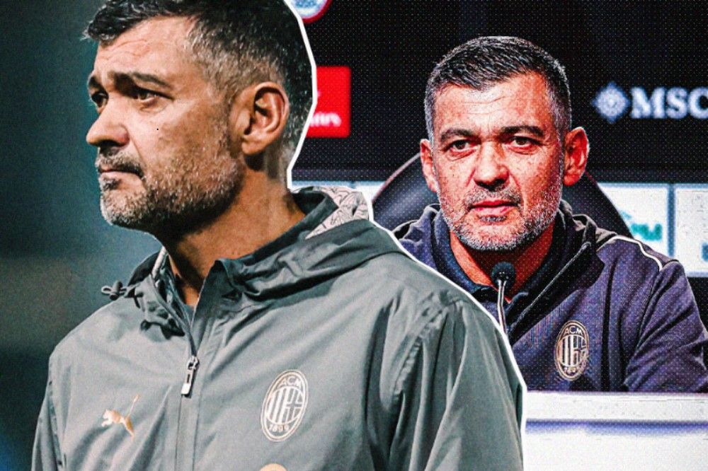 Pelatih AC Milan, Sergio Conceicao. (Hendy Andika/Skor.id).