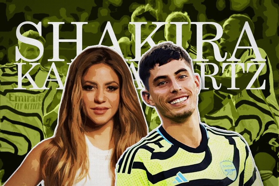 Shakira memuji lagu fans Arsenal untuk gelandang Kai Havertz. (Wiryanto/Skor.id)