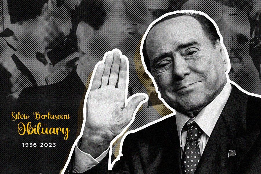  Mantan pemilik AC Milan, Silvio Berlusconi telah meninggal pada usia 86 tahun, Senin (12/6/2023) siang WIB. (Hendy AS/Skor.id).