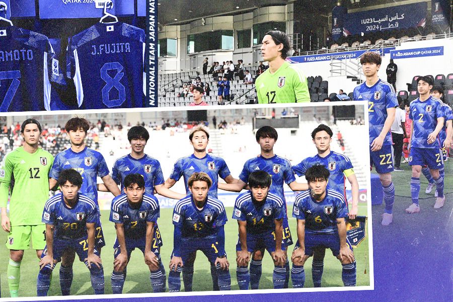 Jepang U-23 selangkah lagi menuju Olimpiade Paris 2024 setelah mencapai semifinal Piala Asia U-23 2024 (Jovi Arnanda/Skor.id).