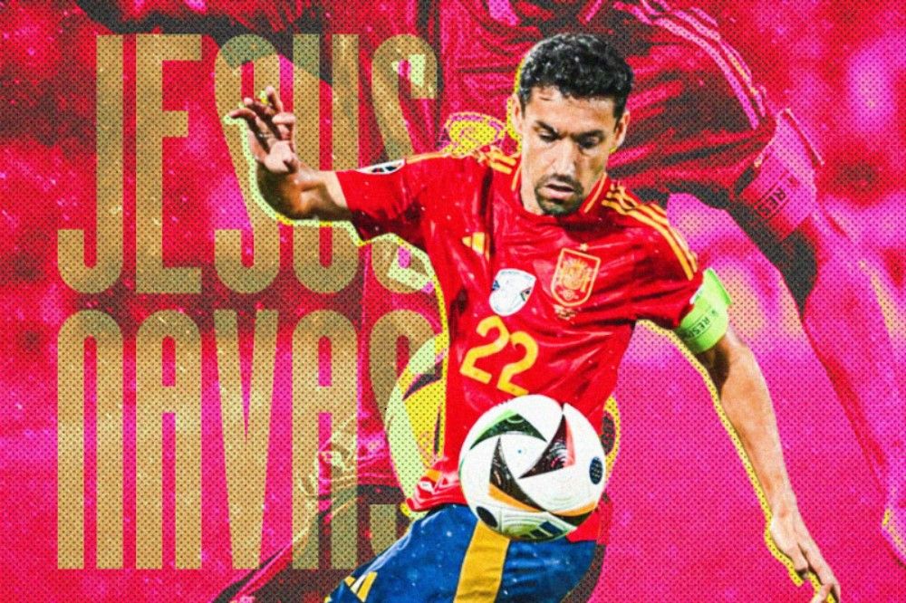 Jesus Navas akan kembali pecahkan rekor sebagai pemain tertua yang pernah memperkuat Spanyol di Piala Eropa jika diturunkan lawan Prancis dalam semifinal Euro 2024 Rabu (10/7/2024) pukul 02.00 WIB (Hendy Andika/Skor.id).