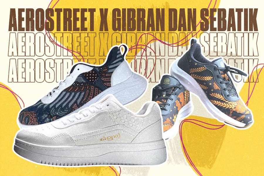 Aerostreet x Gibran dan produk sneaker dari Sebatik (M. Yusuf/Skor.id).
