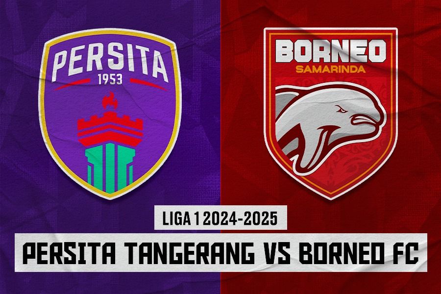 Persita Tangerang vs Borneo FC. (Dede Sopatal Mauladi/Skor.id)